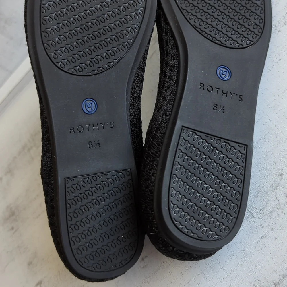 ❤️ ROTHYS HONEYCOMB ROUND TOE WOMEN'S FLATS SHOES - Picture 14 of 15